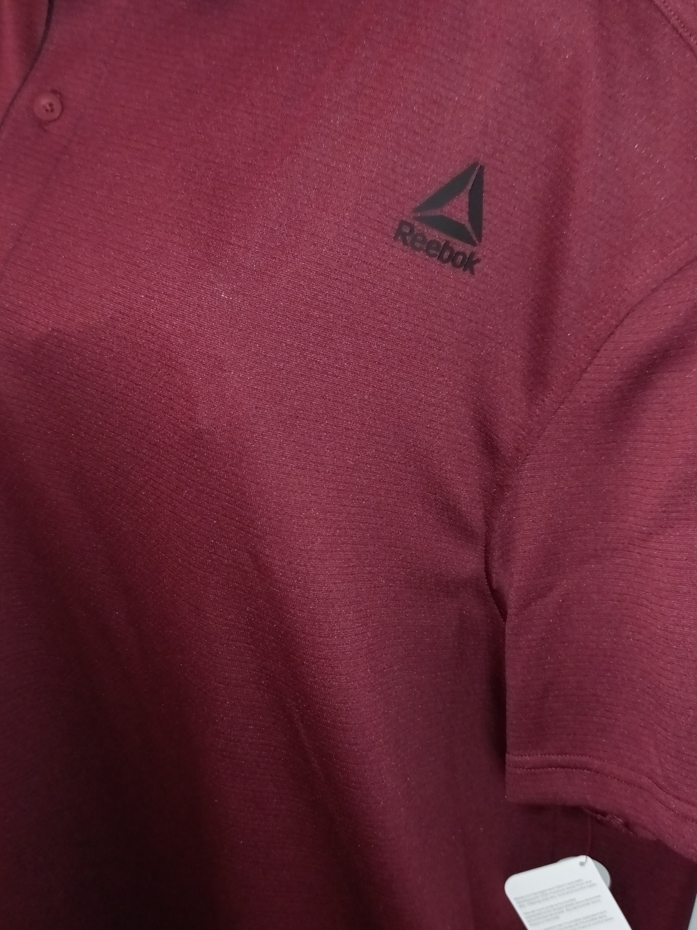 Reebok Men's Maroon Polo Shirt with Subtle Logo New 5XL - Picture 2 of 3